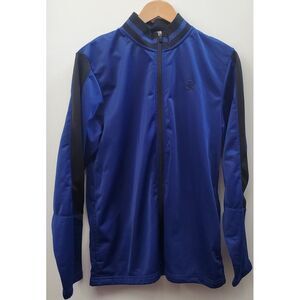 AND1 Jacket Coat Full Zip Training Athletic Cobalt  Black Color:Streak Men's MED